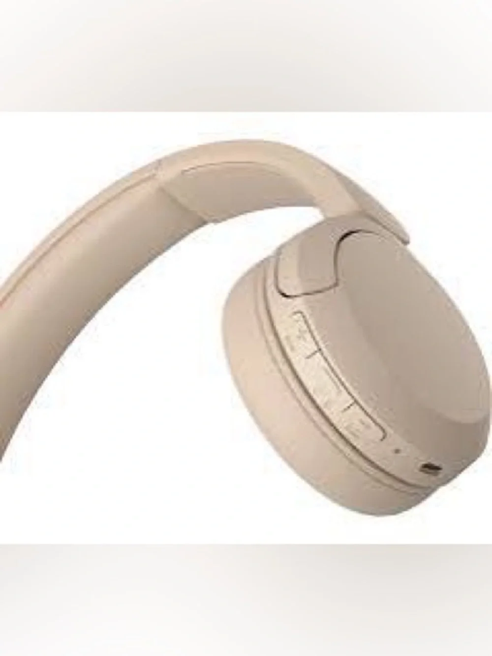 Beige Sony Wireless Headphones